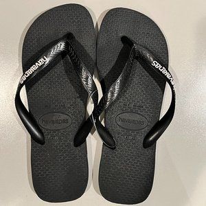 Havaianas Men's Filete Black Flip Flop Sandal Size 9/10